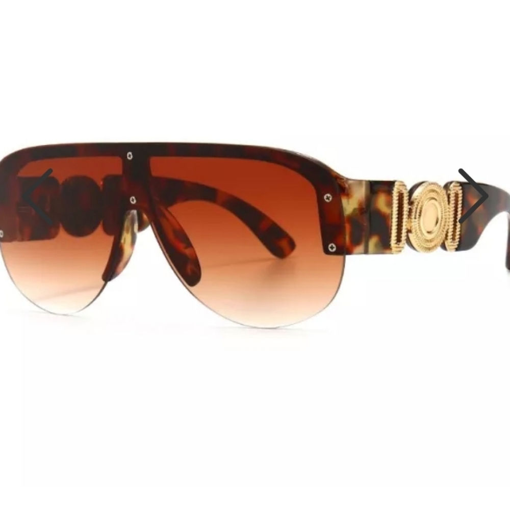 NWT DESIGNER STYLE PREMIUM QUALITY SUNGLASSES 🕶 BROWN TORTOISE W case - Picture 8 of 11